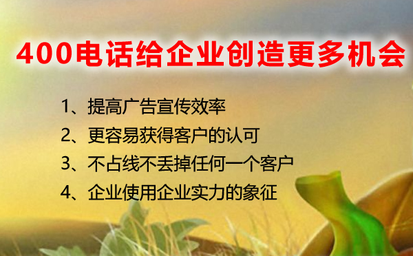 400電話給企業(yè)創(chuàng)造更多機(jī)會(huì)
